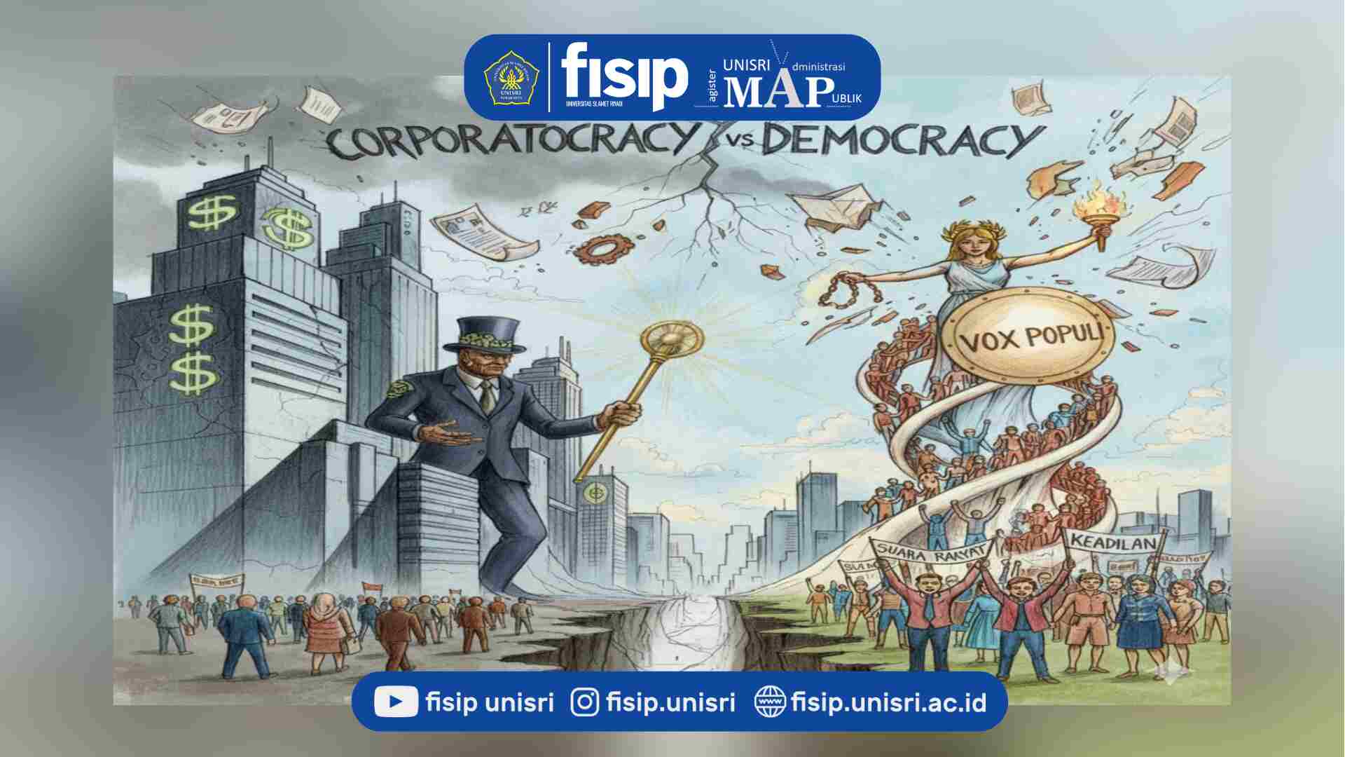 PERTARUNGAN MODAL DAN KEDAULATAN RAKYAT (CORPORATOCRACY VS DEMOCRACY)